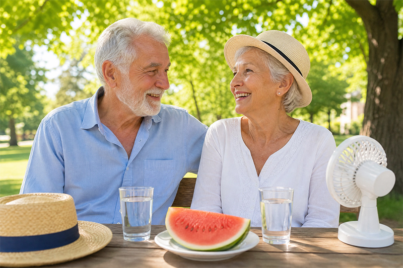Come affrontare il caldo dopo i 65 anni: guida pratica per la terza età